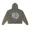 RED Metal Vintage Washed Hoodie