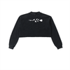 RED Metal Cropped Sweatshirt