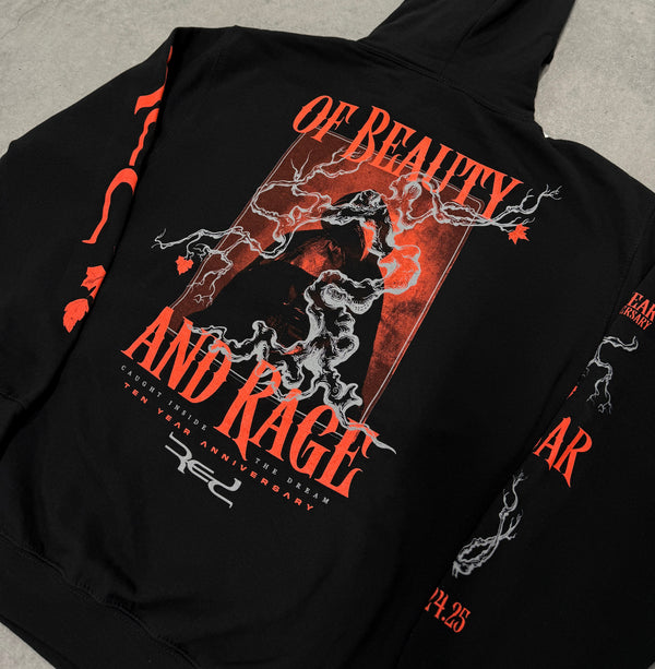 of BEAUTY and RAGE Anniversary Hoodie