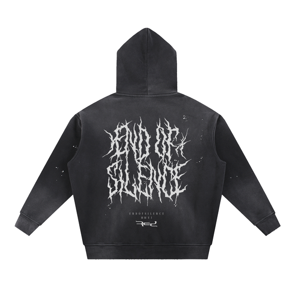 End of Silence Vintage Washed Hoodie