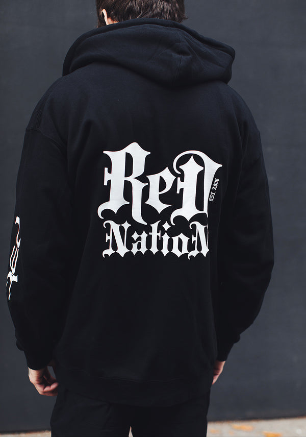 Blackletter REDNATION Unisex Zipper Hoodie