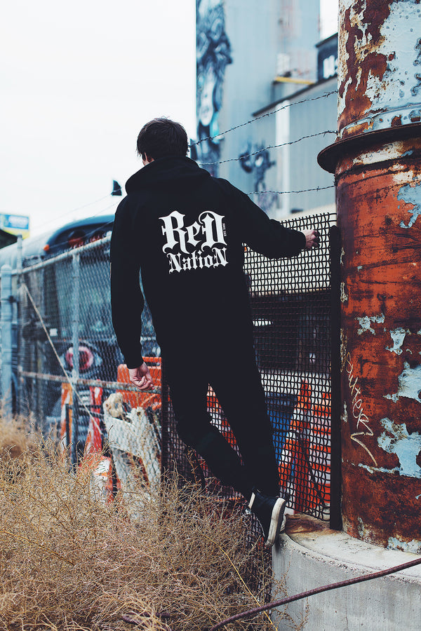 Blackletter REDNATION Unisex Zipper Hoodie