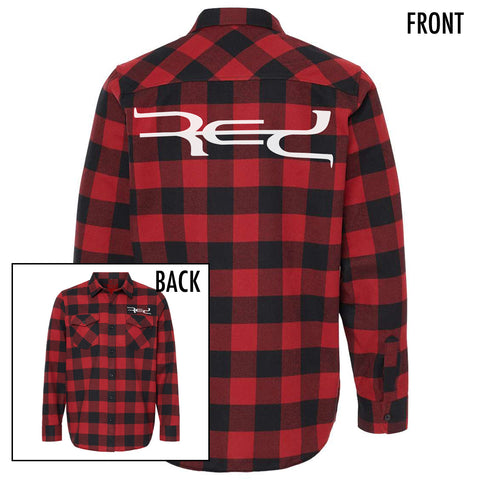 Black/Red RED Flannel