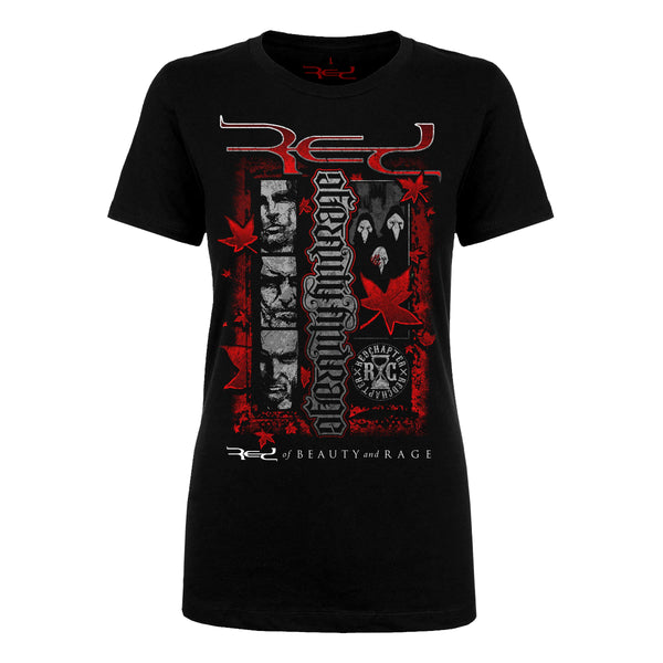 Of Beauty And Rage - Chroma - Red/Grey - Women's Fitted T-Shirt