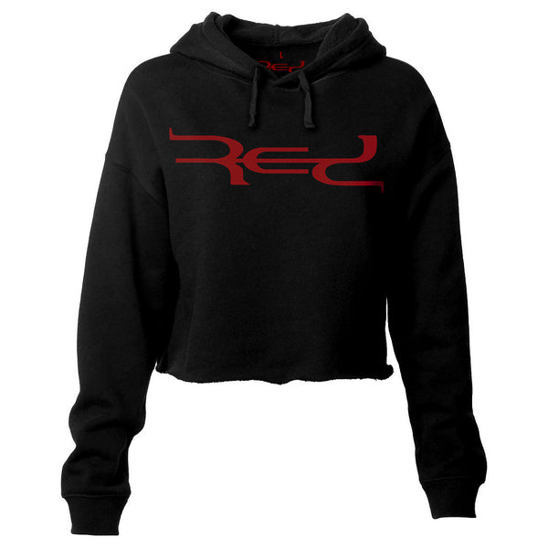 RED Crop Hoodie