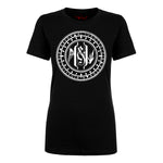 White Innocence and Instinct Women's Fitted T-Shirt
