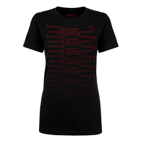 Stacked RED Women's Fitted T-Shirt